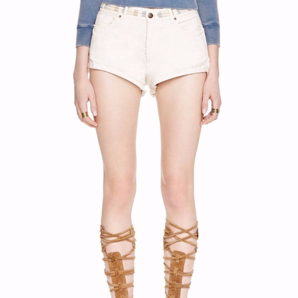 Free People Embroidered Shorts